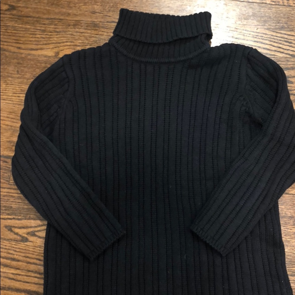 Talbots Black Turtle neck sweater size Small